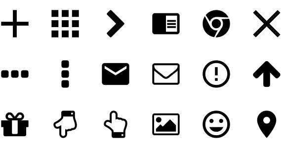 55 web common icons
