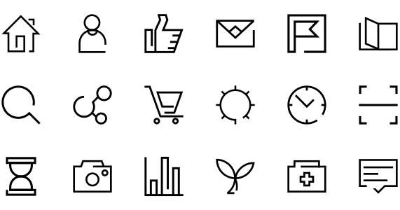 20 linear icon