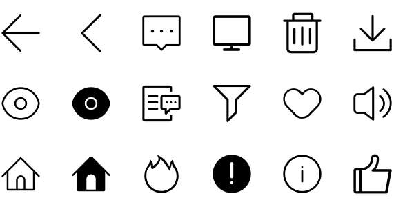 1688DPL middle station icon library Mobile