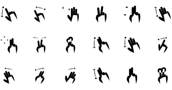 100 gestures icon