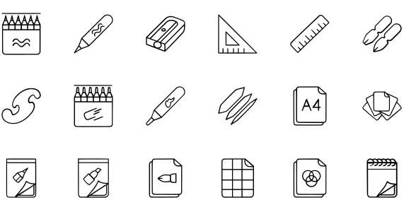 Stuff For Graphic And Drawing In Line Style